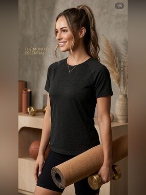 Mono B Black Muscle Tee